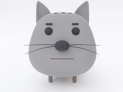 Cat 3d model 3D model buy