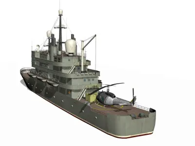 Old Ship Low-poly 3D model from CGTrader