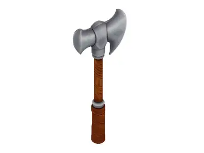 Stylized Medieval Axe 01 Low-poly 3D model