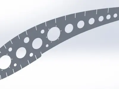 Wind turbine wing rib  3D model
