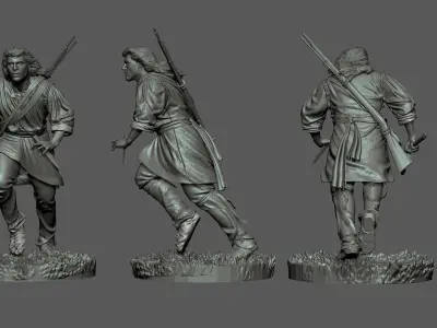 Hawkeye The Last of the Mohicans 3D print model