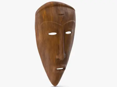  African Congo Mask 2 Wood 