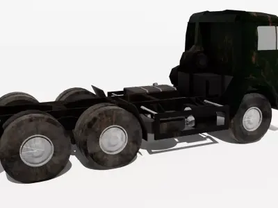 Kamaz 6525 Russian Thermal Texture set Low-poly 3D model