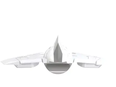 Sci-Fi Alien Fighter Space Ship 3D model