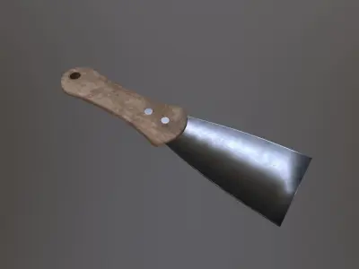 OLD SPATULA Low-poly 3D model