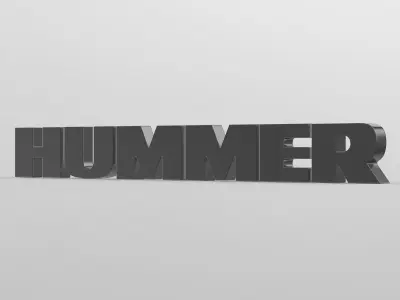 hummer logo 3D model