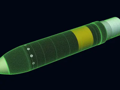 HEAT APAM Warhead for Hydra 70 APKWS II 3D model