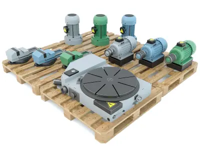 Spare parts of industrial machine tools - Collection 2 3D model