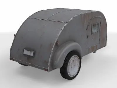 teardrop trailer 3D model
