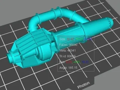 Sucction arm -dredge hopper 3D print model