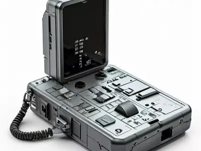 SciFi Handheld Computer Device Low-poly 3D model