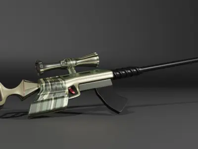 Sniper armor military 3D model