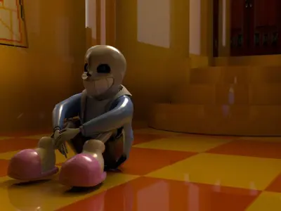 Sans from Undertale 3D model