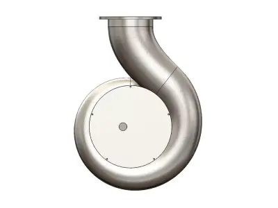 Centrifugal Pump 3D Model 3D model