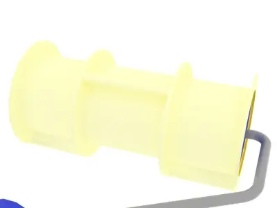 Brick Embossed Paint Roller 3D model