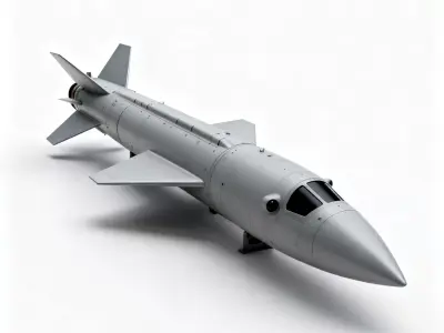 Realistic Tactical Missile 3D Model Low-poly 3D model
