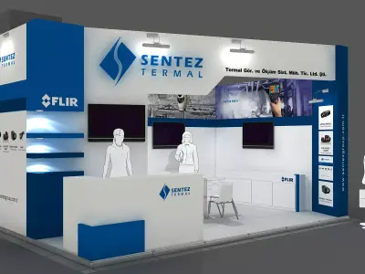 Exhibition Stand - ST0060 3D model