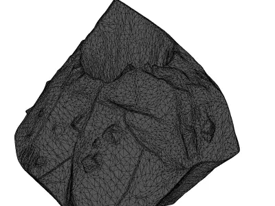 Cracked Magma Rock 3D Model 3D model