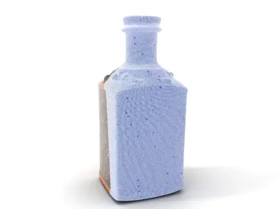 Antique Decorative Bottle Model Pack Low-poly 3D model