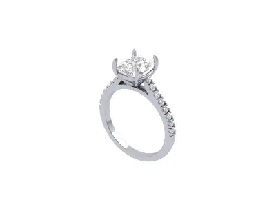 Cushion Ring 3D print model shop