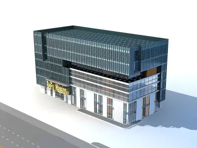 Office Building 3D model 382