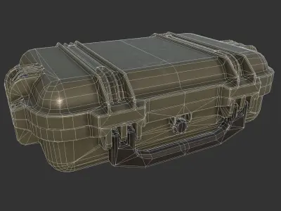Military Weapons Case Low-poly 3D model