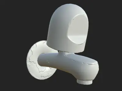 Tap Water PBR game  Free low-poly 3D model