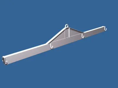 percha para levantar tuberias pesadas Free 3D model