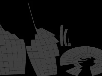 simple glass 3D model