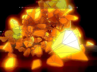 Placeholder-Cube Red Free 3D model