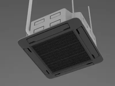Air Conditioner Low-poly 3D model buy