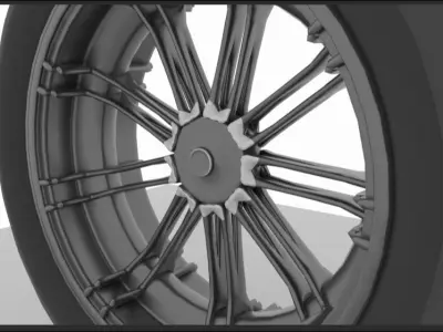 Motorcycle Tyre Free 3D model