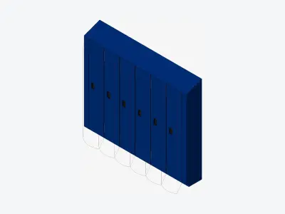 Locker Multi - Resin - Locka - Classic Low-poly 3D model