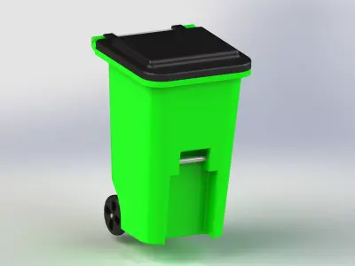 Trash Can 3D model shop