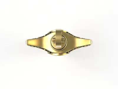 Antique Art Deco Axe Pendant 3D print model