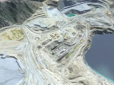 Opencast Mine Silver Bow Creek 3D model