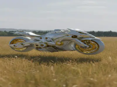 Futuristic Motorcycle 3D Pack  Sci Fi Bikes Collection 3D model