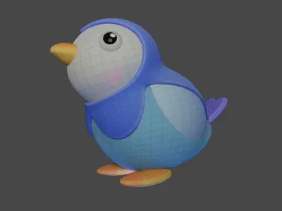 Bird Game Model 03 Low-poly 3D model