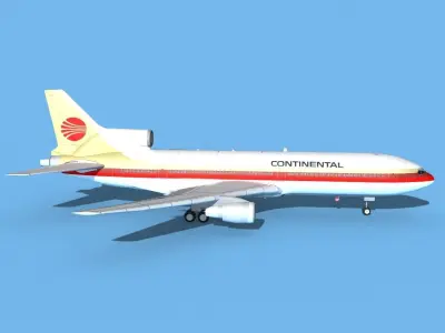Lockheed L-1011 TriStar Continental 3D model