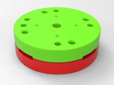 Mold for diecast Rock bouncer USD Sticky tire Scale 1 to 25 3D print model