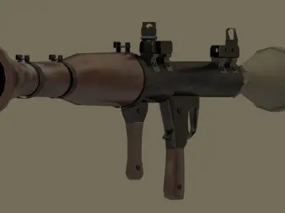 RPG-7 Launcher Free low-poly 3D model