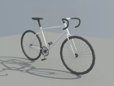 Low Poly Bike bicycle Low-poly 3D model