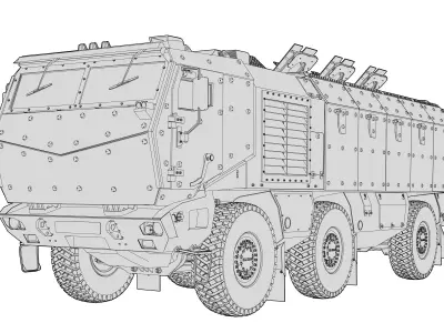 Kamaz Typhoon Truck 3D model