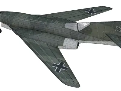 Messerschmitt Me 262 HG III Low-poly 3D model