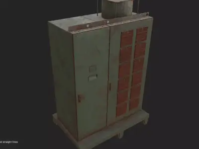 Industrial Object 02 Low-poly 3D model Low-poly 3D model