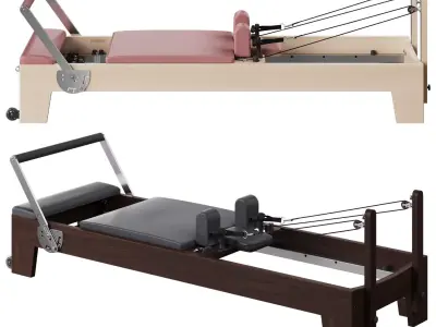 Elina Elite Reformer Pilates Machine 3D model