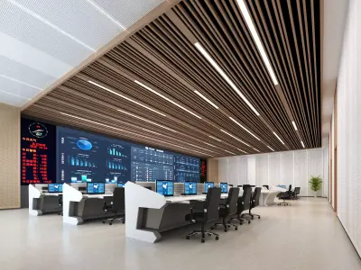 Control room Low-poly 3D model purchase