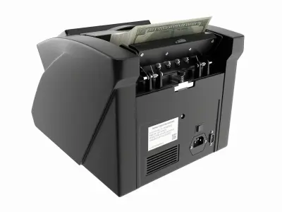 Electronic money counting machine 3D model