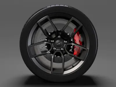 Dodge Challenger Hellcat Widebody 2017 wheel 3D model