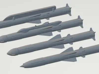 BRAHMOS SUPERSONIC CRUISE MISSILE 1-72 SCALE MODEL 3D print model